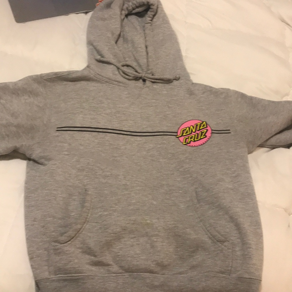 grey santa cruz hoodie